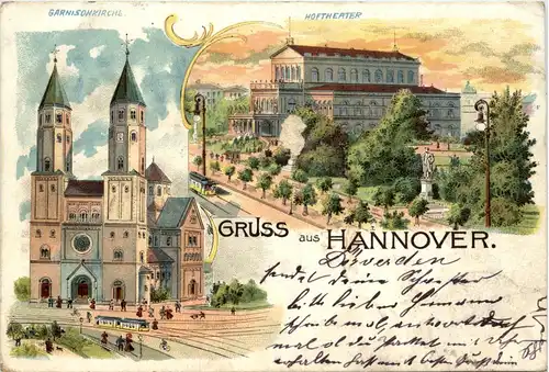 Gruss aus Hannover - Litho -91282