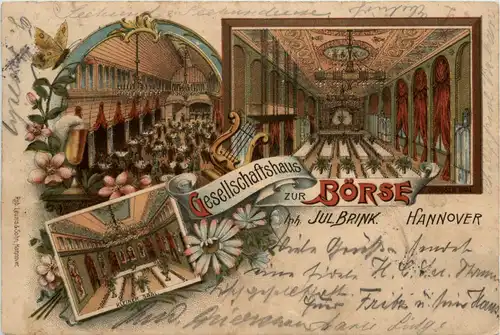 Hannover - Gesellschaftshaus zur Börse - Litho -91288