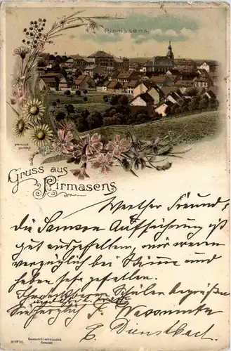 Gruss aus Pirmasens - Litho 1897 -91032