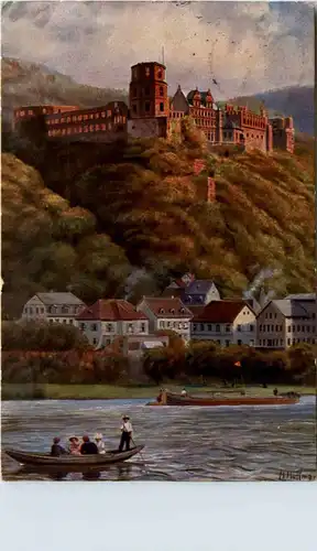 Heidelberg - Künstlerkarte H. Hoffmann -91638