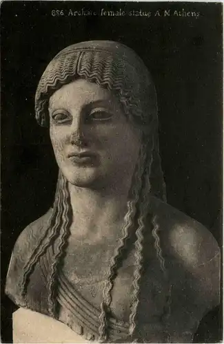 Athenes - female statue -75734