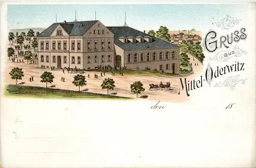 Gruss aus Mittel-Oderwitz - Litho -91568