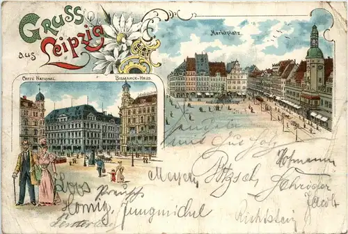 Gruss aus Leipzig - Litho -90720