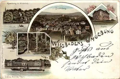 Wiesbaden Umgebung - Litho -91718