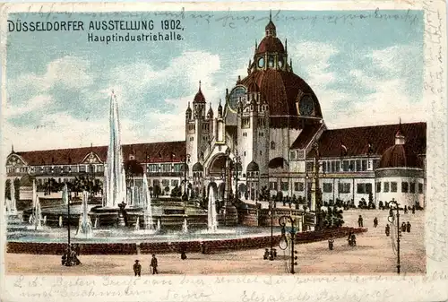 Düsseldorf - Ausstellung 1902 - Hauptindustriehalle -91152