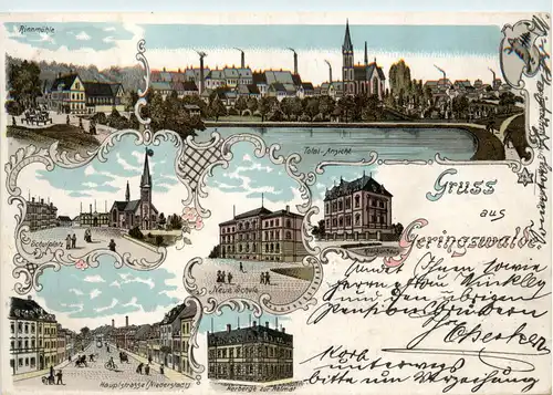 Gruss aus Geringswalde - Litho -90976