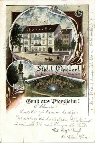 Gruss aus Pforzheim -Hotel Oehlert -91688