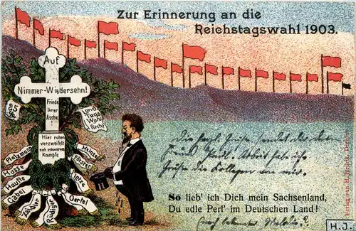 Sachsen - Reichstagswahl 1903 -90840