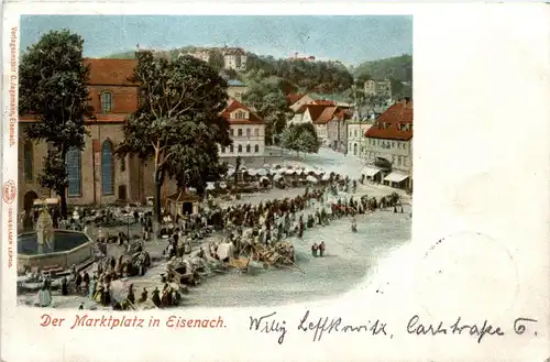 Der Marktplatz in Eisenach -90940