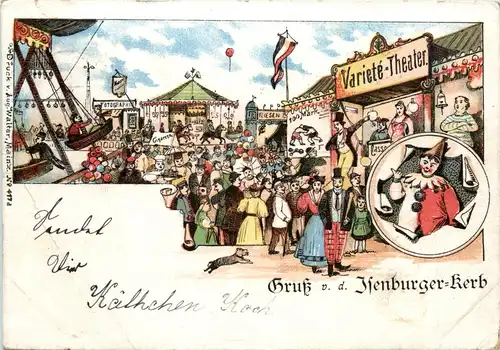 Isenburg Gruss von der Isenburger Kerb - Jahrmarkt -91332