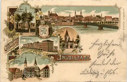 Gruss aus Ingolstadt - Litho -92058