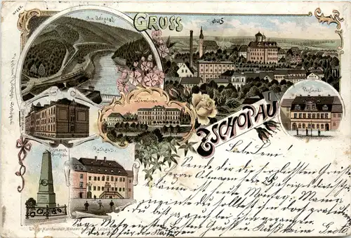 Gruss aus Zschopau - Litho -92072