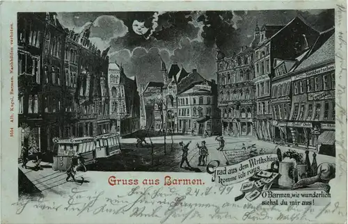 Gruss aus Barmen - Litho -92092