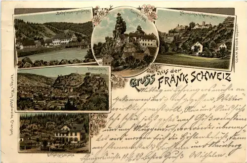 Gruss aus der Fränk. Schweiz - Litho -92044