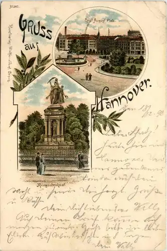 Gruss aus Hannover - Litho -91612