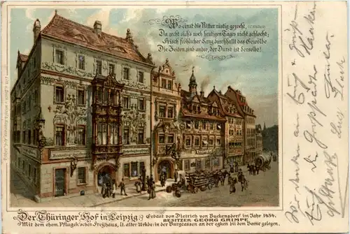 Leipzig - Thüringer Hof - Litho -90674