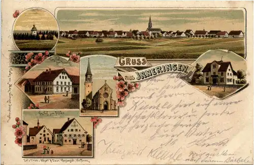 Gruss aus Inneringen - Litho - Hettingen -91672