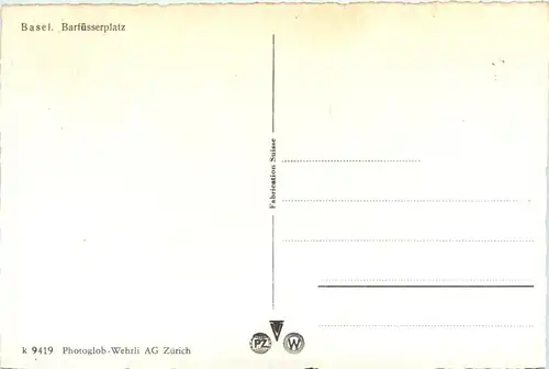 Basel - Barfüsserplatz mit Tram -452932