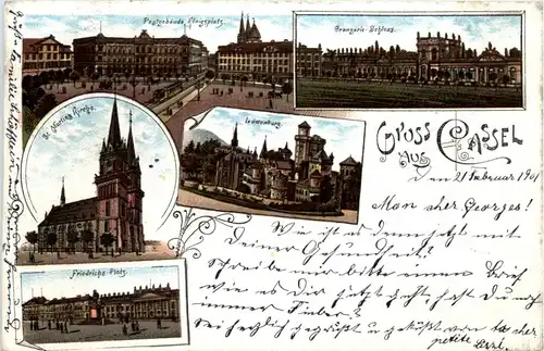 Gruss aus Kassel- Litho -91750