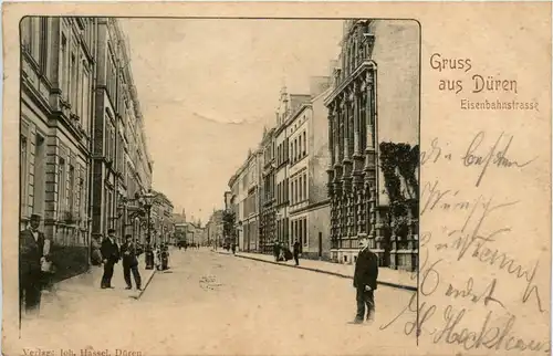 Gruss aus Düren - Eisenbahnstrasse -92240