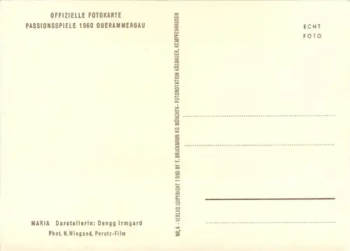 Oberammergau - Passionsspiele 1960 -76516