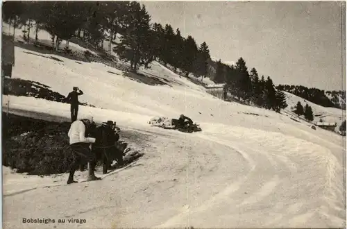 Caux - Bobsleighs au virage -452992