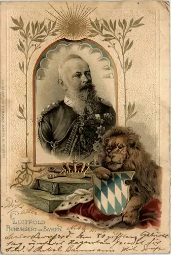 Luitpold - Prinzregent von Bayern - Litho -92430