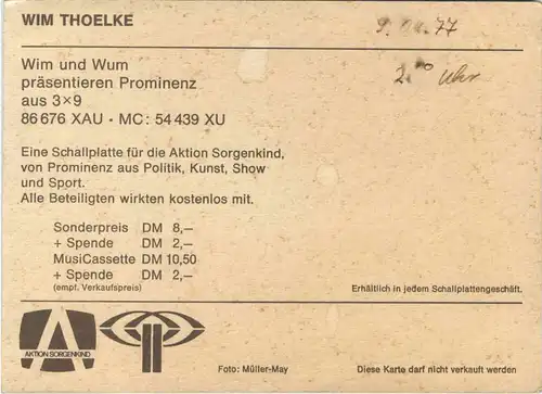 Wim Thoelke mit Autogramm -76616