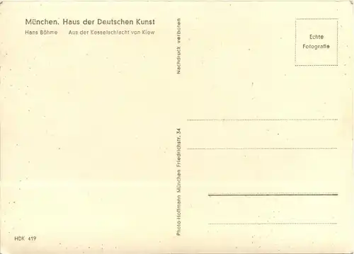 Aus der Kesselschlacht bei Kiew - Künstlerkarte Hans Böhme -92474