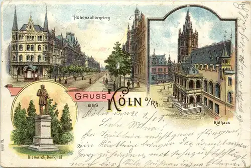 Gruss aus Köln - Litho -91054