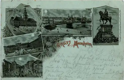 Gruss aus Mannheim - Litho -91660
