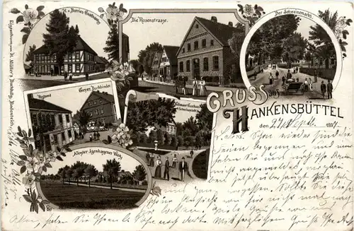 Gruss aus Hankenbüttel - Litho 1897 -91794