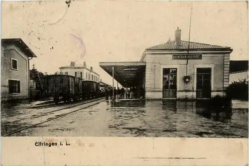 Elfringen in Lothringen - Feldpost - Bahnhof Avricourt -92706