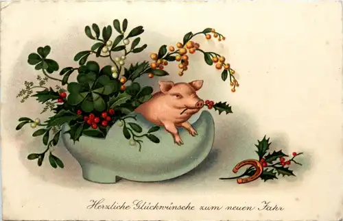 Neujahr - Schwein - Pig -92746