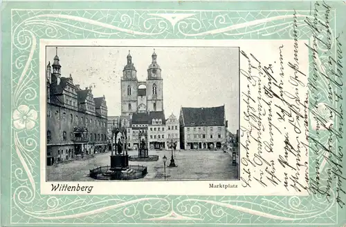 Wittenberg - Marktplatz - Litho -91854