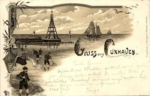Gruss aus Cuxhaven - Litho 1896 -91838