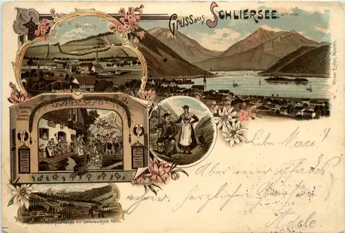 Gruss aus Schliersee - Litho -91916