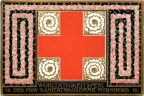 Nürnberg - Wohltätigkeitsfest 1910 - Privatganzsache PP15 C168 -91956