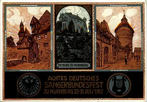 Nürnberg -Sängerbundesfest 1912 - Privatganzsache PP27 C61 -92012