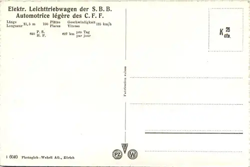 Leichttriebwagen der SBB -453452