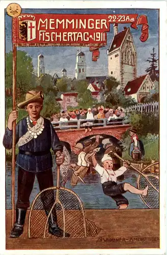Fischertag Memmingen 1911 - Privatganzsache PP27 C25 -92056