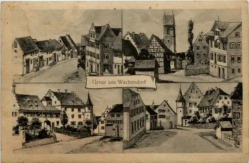 Gruss aus Wachendorf - Pernat Karte - Starzach -92380