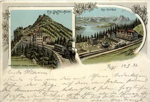 Rigi Staffel - Rigi Kaltbad - Litho 1896 -93178