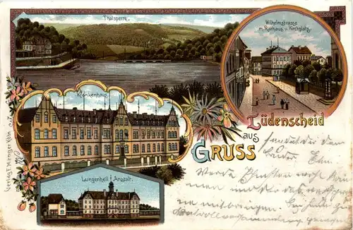 Gruss ausLüdenscheid - Litho -92172