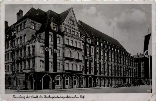 Nürnberg - Deutscher Hof - Hakenkreuz - 3. Reich -92458