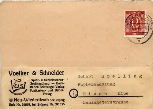 Neu-Wiederitzsch bei Leipzig - Voelker & Schneider Papier Grosshandlung -93194