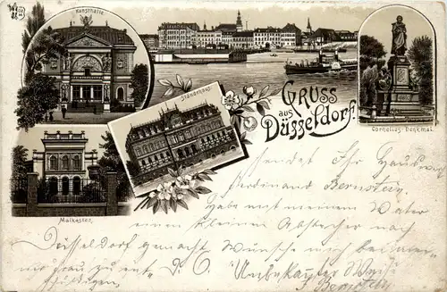 Gruss aus Düsseldorf - Litho -91534