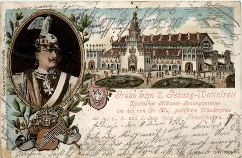 Frankfurt - Gruss vom 2. Gesang Wettstreit 1903 -92330