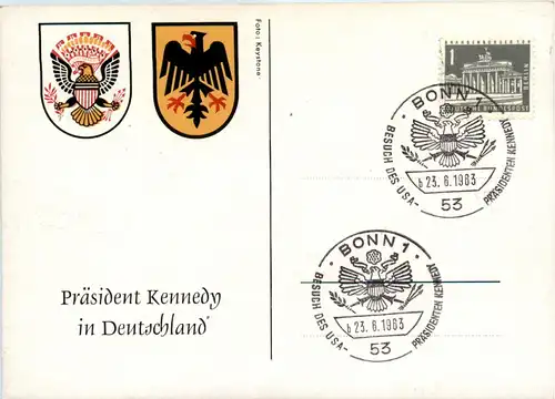 John F. Kennedy in Deutschland mit Sonderstempel -77508