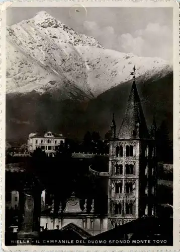 Biella - Il Campanile del Duomo Sfondo Monte Tovo -93472